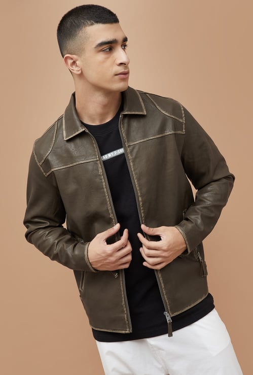 FORCA Faux Leather Jacket