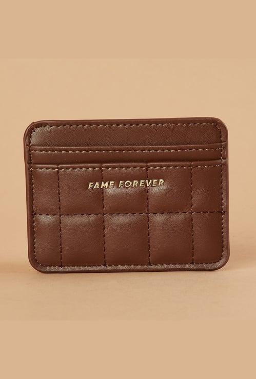 FAME FOREVER Quilted Card Holder