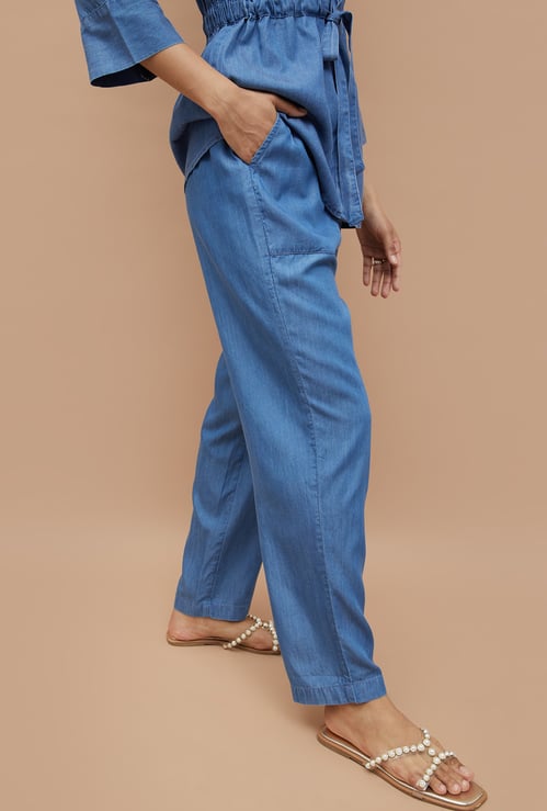 FAME FOREVER Solid Trousers