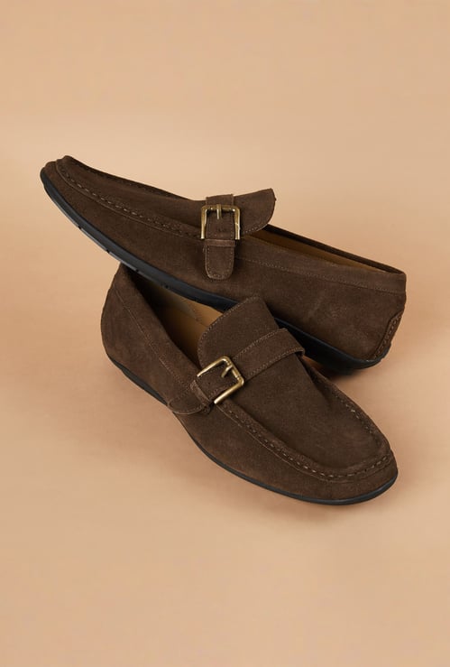 CODE Suede Loafers