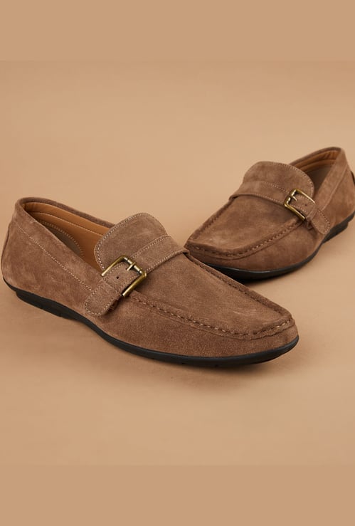 CODE Suede Loafers
