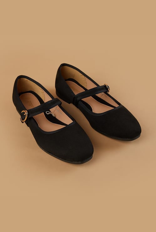 GINGER Textured Ballerinas