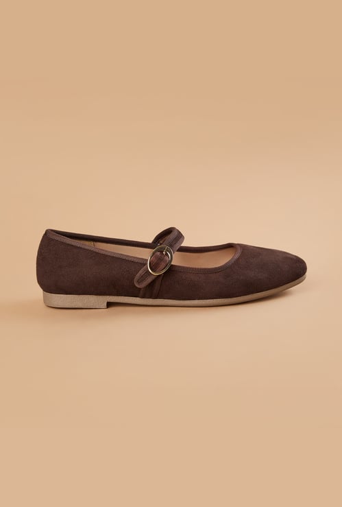 GINGER Textured Ballerinas