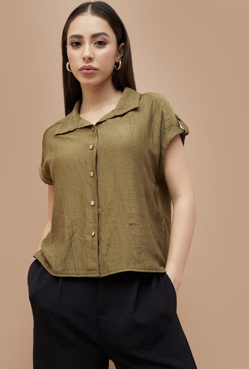 CODE Textured Shirt