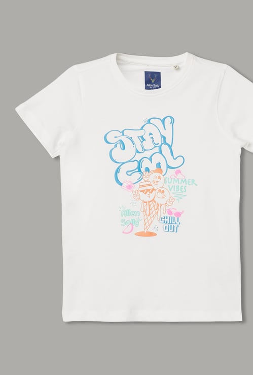 ALLEN SOLLY Boys Printed T-shirt