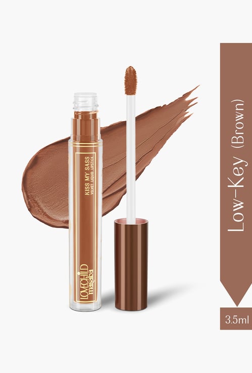 LOVECHILD MASABA Kiss My Sass Velvet Liquid Lipstick - Low-Key (Brown) - 3.5ml