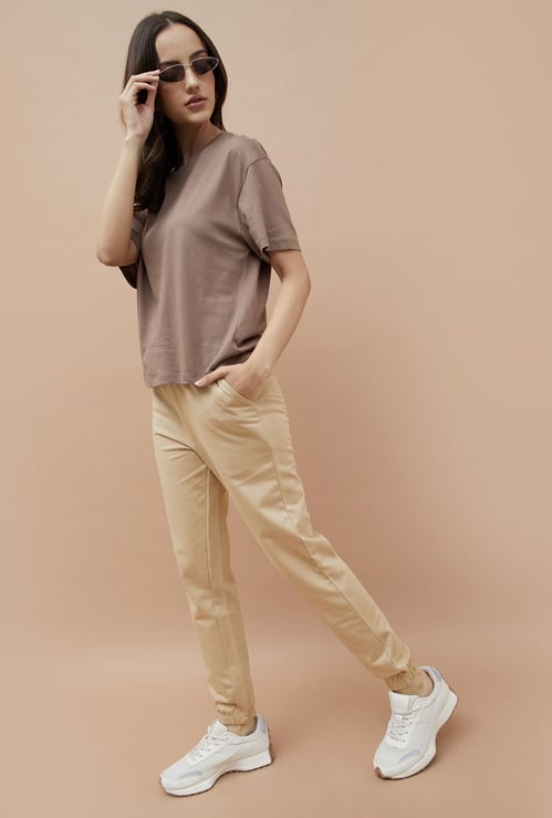 FAME FOREVER Solid Elasticated Joggers
