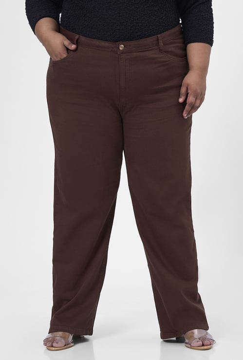 KRAUS Solid Straight Fit Jeans