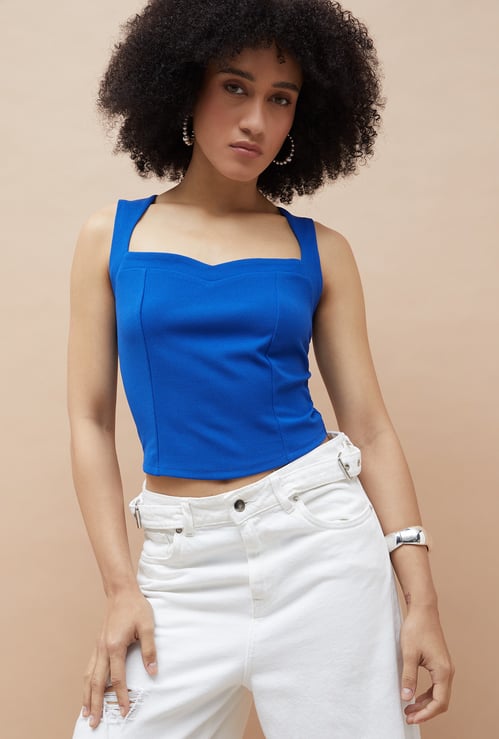 GINGER Panelled Crop Top