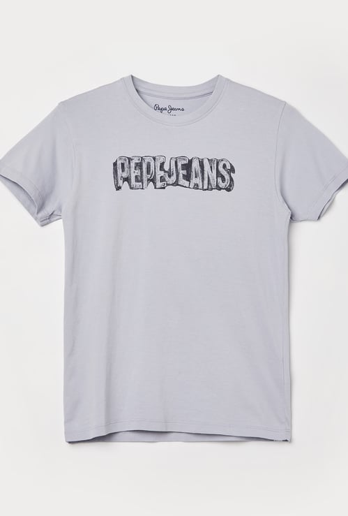 PEPE JEANS Boys Brand Print T-shirt