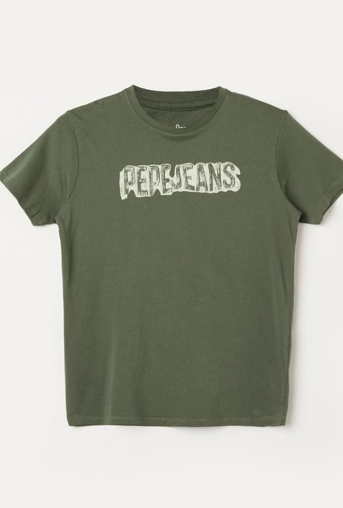 PEPE JEANS Boys Brand Print T-shirt