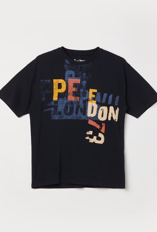 PEPE JEANS Boys Typographic Print T-shirt