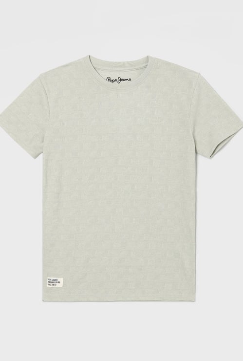 PEPE JEANS Boys Patterned Knit T-shirt