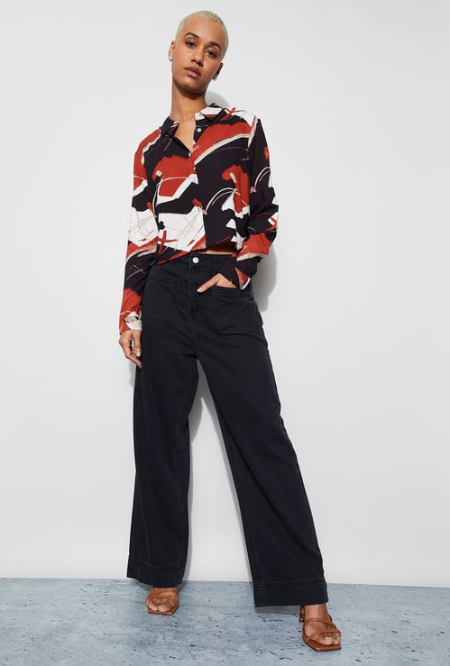 GINGER Solid Straight Fit Jeans
