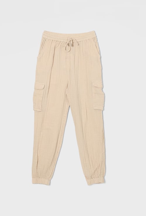 FAME FOREVER Girls Gathered Cargo Joggers