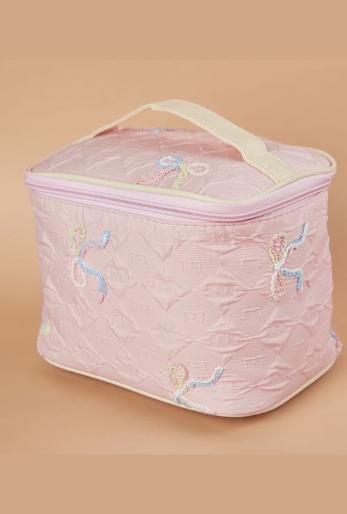 GINGER Embroidered Vanity Organiser Bag