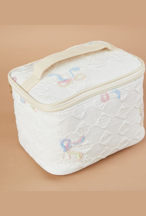 GINGER Embroidered Vanity Organiser Bag