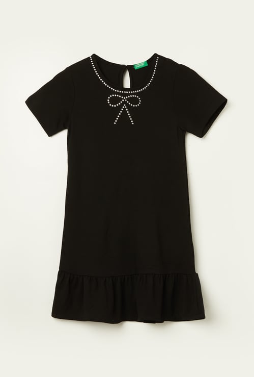 UNITED COLORS OF BENETTON Girls Embellished A-line Dress