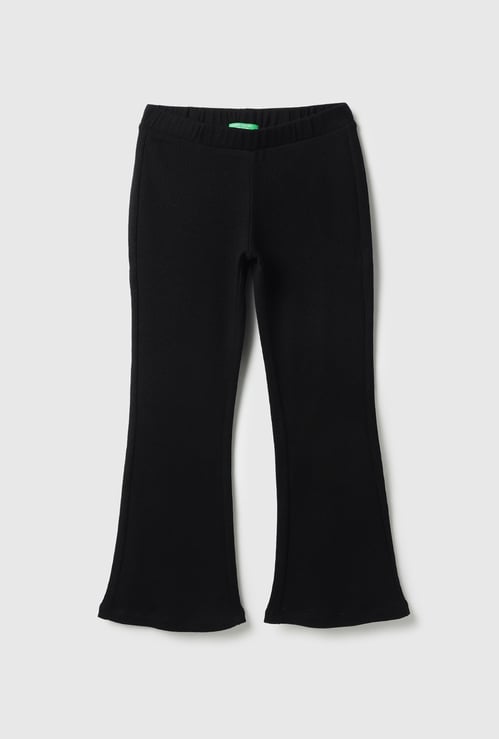 UNITED COLORS OF BENETTON Girls Ribbed Bootcut Trousers