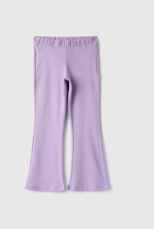 UNITED COLORS OF BENETTON Girls Ribbed Bootcut Trousers