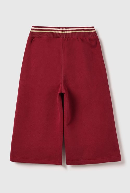 UNITED COLORS OF BENETTON Girls Solid Wide Leg Track Pants