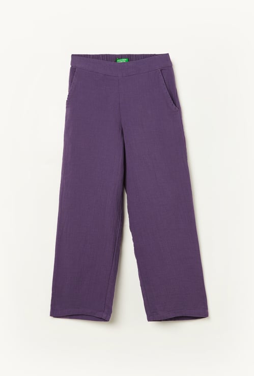 UNITED COLORS OF BENETTON Girls Solid Trousers