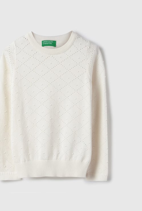 UNITED COLORS OF BENETTON Girls Knit Sweater