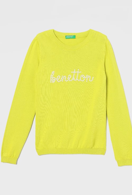 UNITED COLORS OF BENETTON Girls Embellished Top