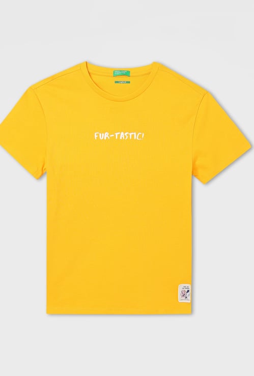 UNITED COLORS OF BENETTON Girls Solid T-shirt