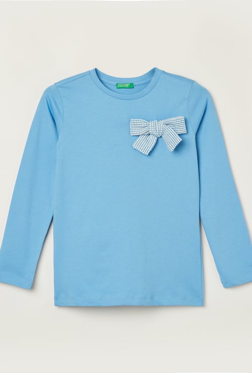 UNITED COLORS OF BENETTON Girls Applique T-shirt