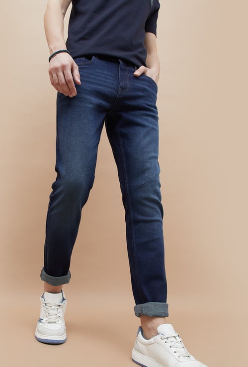 DENIMIZE Rinsed Slim Straight Jeans