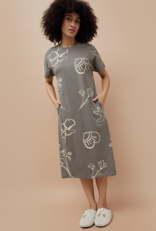 GINGER Floral Print Night Dress