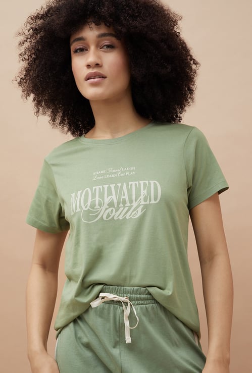 GINGER Typographic Print T-shirt