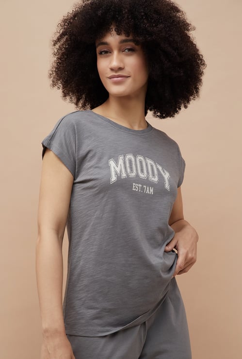 GINGER Typographic Print Lounge T-shirt