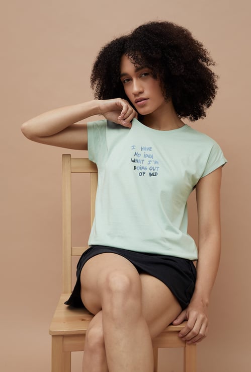 GINGER Typographic Print Lounge T-shirt