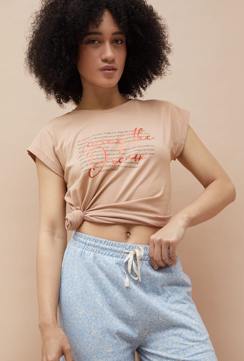 GINGER Graphic Print Lounge T-shirt