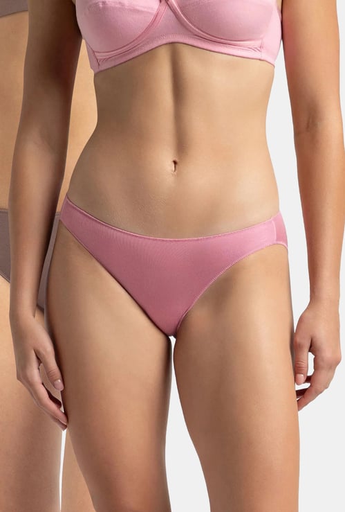 JOCKEY Solid Bikini Panties - Pack of 2