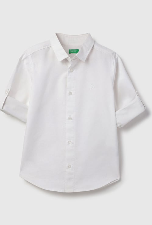 UNITED COLORS OF BENETTON Boys Solid Shirt