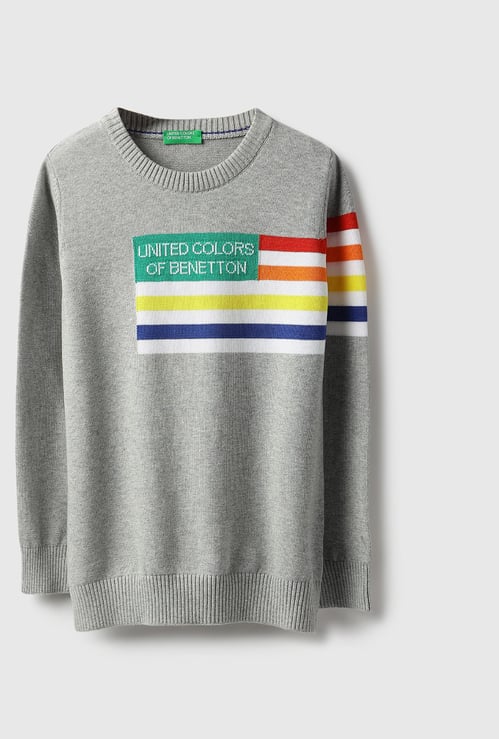 UNITED COLORS OF BENETTON Boys Brand Knitted Sweater