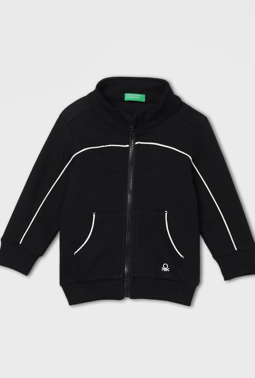 UNITED COLORS OF BENETTON Boys Contrast Trim Jacket