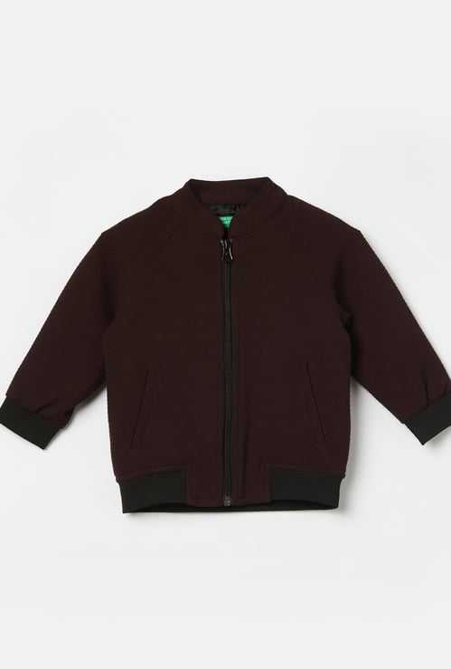 UNITED COLORS OF BENETTON Boys Textured Bomber Jacket