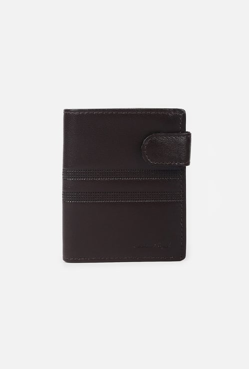ALLEN SOLLY Textured Bi-Fold Wallet