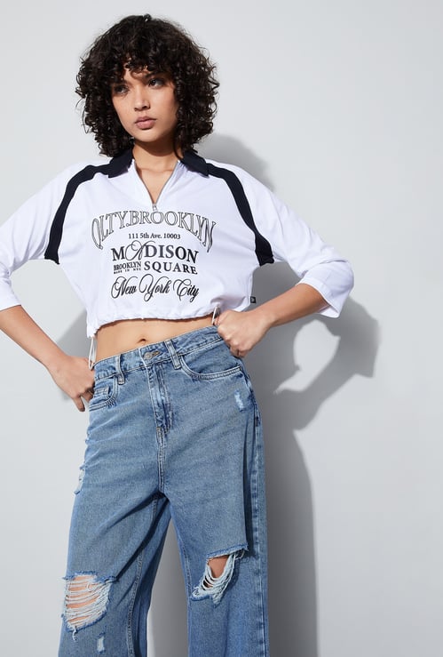 KAPPA Typographic Print Polo T-shirt