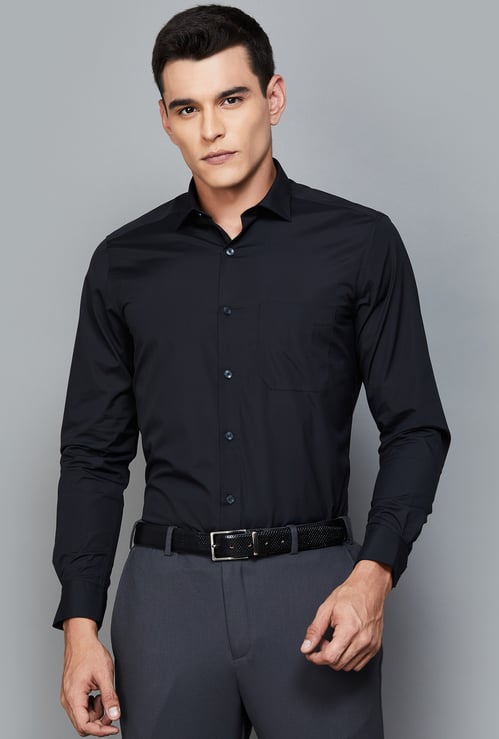 LOUIS PHILIPPE Solid Classic Fit Formal Shirt