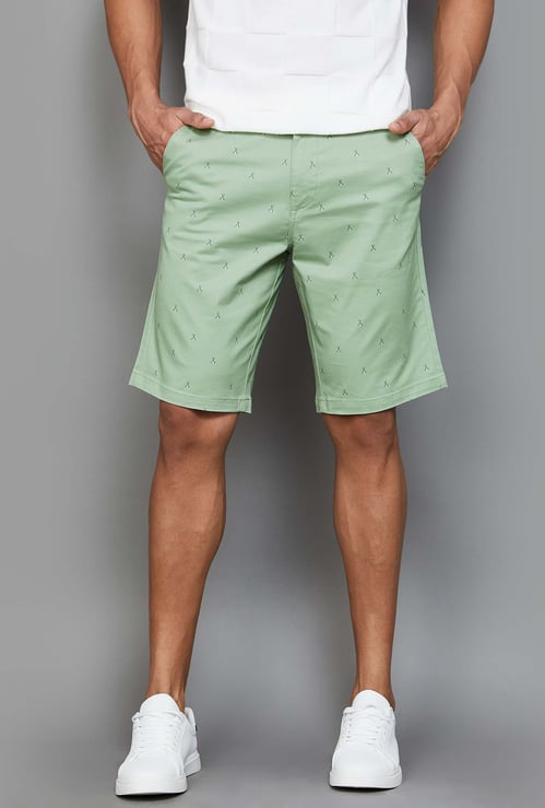 T-BASE Printed Shorts