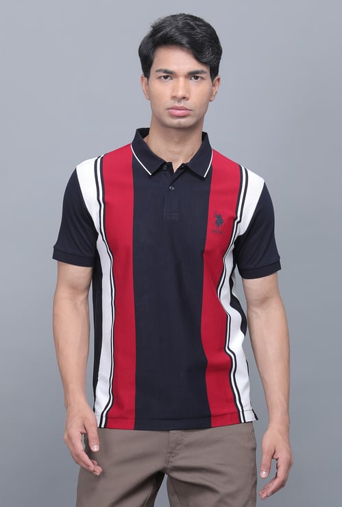 US POLO ASSN Striped Polo T-shirt