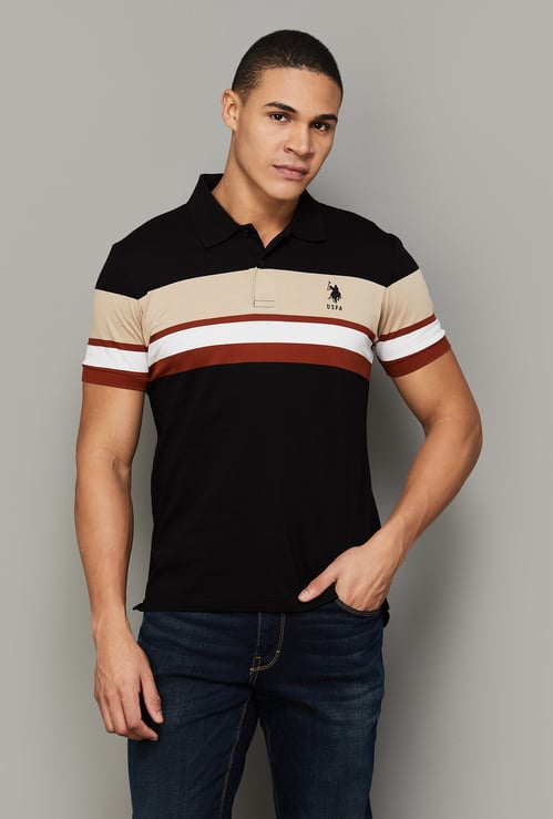 US POLO ASSN Striped Polo T-shirt