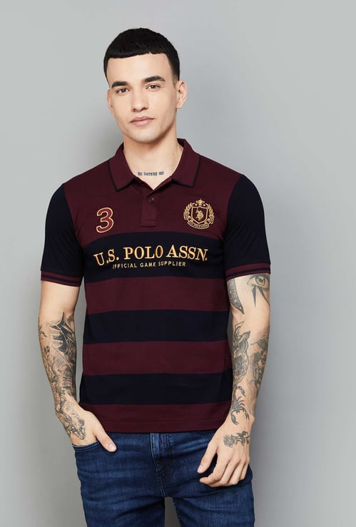 US POLO ASSN Striped Polo T-shirt