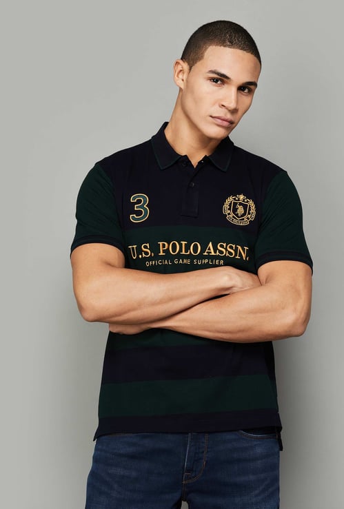 US POLO ASSN Striped Polo T-shirt
