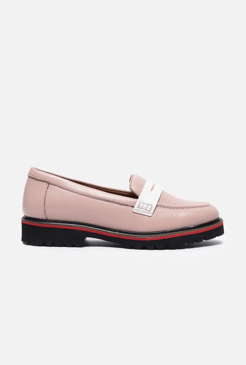 ALLEN SOLLY Solid Slip-On Heel Shoes